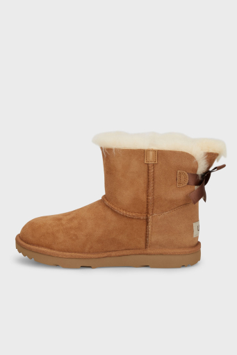 Ugg Yumuşak Tüylü Fiyonklu Deri Bayan Bot 1017397B TABA - 3