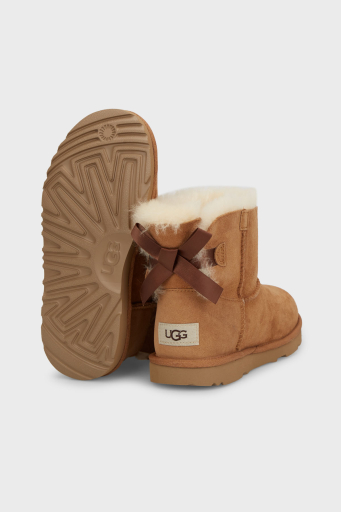 Ugg Yumuşak Tüylü Fiyonklu Deri Bayan Bot 1017397B TABA - 5