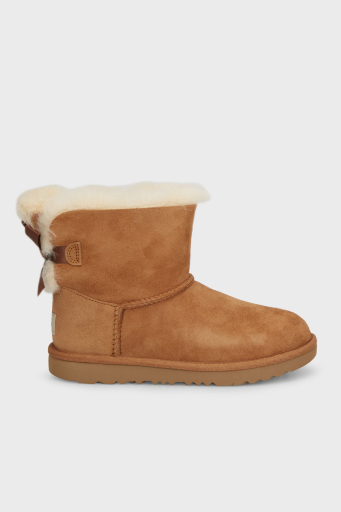 Ugg Yumuşak Tüylü Fiyonklu Deri Bayan Bot 1017397B TABA - 6