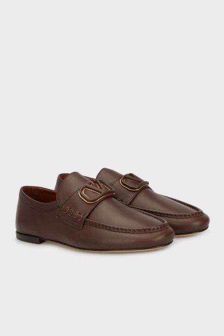 Valentino Garavani Deri Loafer Erkek Ayakkabı 5Y2S0H80 DQF KG8 KAHVE - 2
