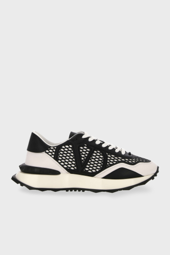Valentino Garavani Deri Sneaker Erkek Ayakkabı 2Y2S0F28GKV A01 SİYAH-BEYAZ - 5