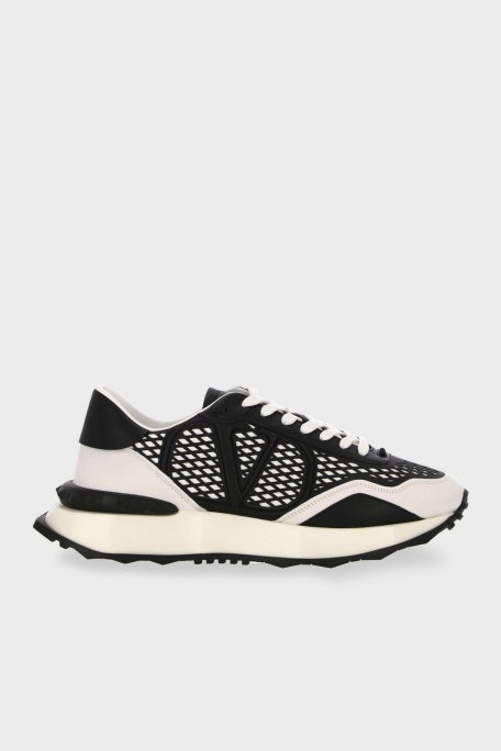 Valentino Garavani Deri Sneaker Erkek Ayakkabı 2Y2S0F28GKV A01 SİYAH-BEYAZ - 5