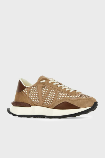 Valentino Garavani Deri Sneaker Erkek Ayakkabı 2Y2S0F28VEN 75R KAHVE - 3