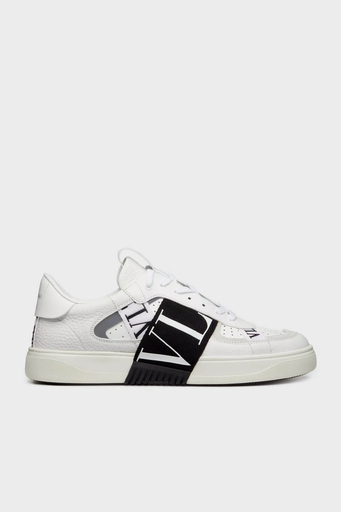 Valentino Garavani Hakiki Deri Logolu Sneaker Erkek Ayakkabı 6Y2S0C58WRQ 24P BEYAZ - 1