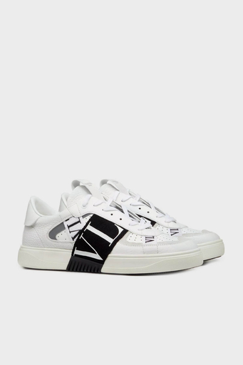 Valentino Garavani Hakiki Deri Logolu Sneaker Erkek Ayakkabı 6Y2S0C58WRQ 24P BEYAZ - 4