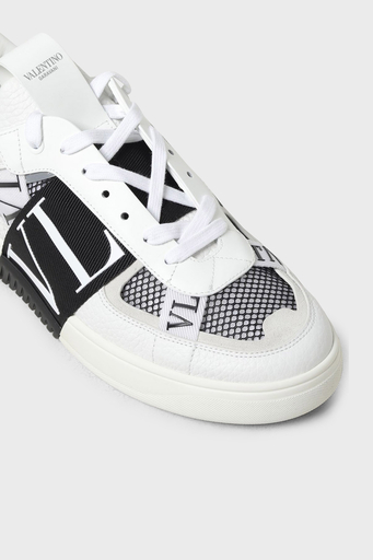 Valentino Garavani Logolu Deri Sneaker Erkek Ayakkabı 5Y2S0C58 SWF Q1X BEYAZ - 4