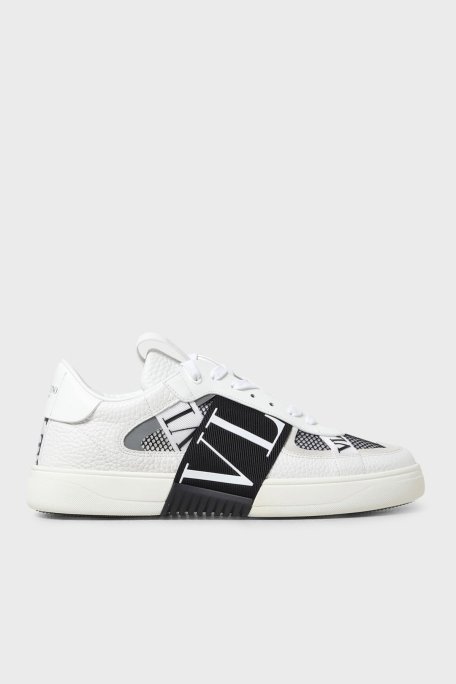 Valentino Garavani Logolu Deri Sneaker Erkek Ayakkabı 5Y2S0C58 SWF Q1X BEYAZ - 5