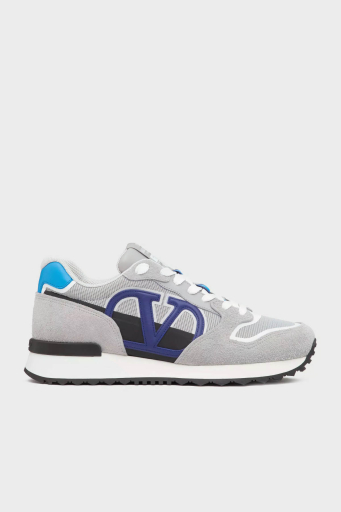 Valentino Garavani Logolu Hakiki Deri Sneaker Erkek Ayakkabı 4Y2S0H17TAE MJM GRİ - 1