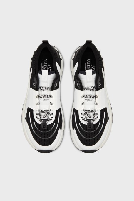 Valentino Garavani Logolu Kalın Tabanlı Sneaker Erkek Ayakkabı 5Y2S0H96PTN 0NI SİYAH - 3