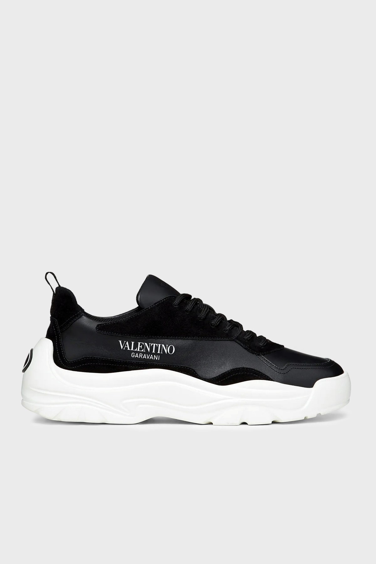 Valentino Hakiki Deri Sneaker Erkek Ayakkabı XY2S0B17VRN0NO SİYAH-BEYAZ