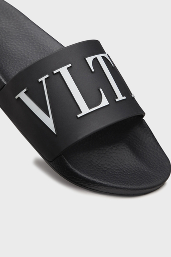 Valentino Garavani Logo Kabartmalı Erkek Terlik XY2S0873SYE0NI SİYAH - 4