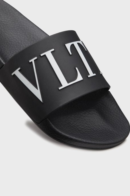 Valentino Garavani Logo Kabartmalı Erkek Terlik XY2S0873SYE0NI SİYAH - 4