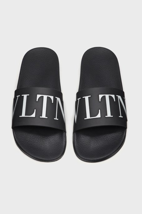 Valentino Garavani Logo Kabartmalı Erkek Terlik XY2S0873SYE0NI SİYAH - 6