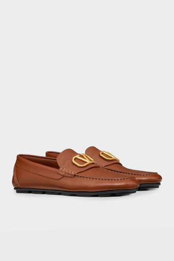 Valentino Garavani Logolu Hakiki Deri Loafer Erkek Ayakkabı 2Y2S0G30YST L94 TABA - 2