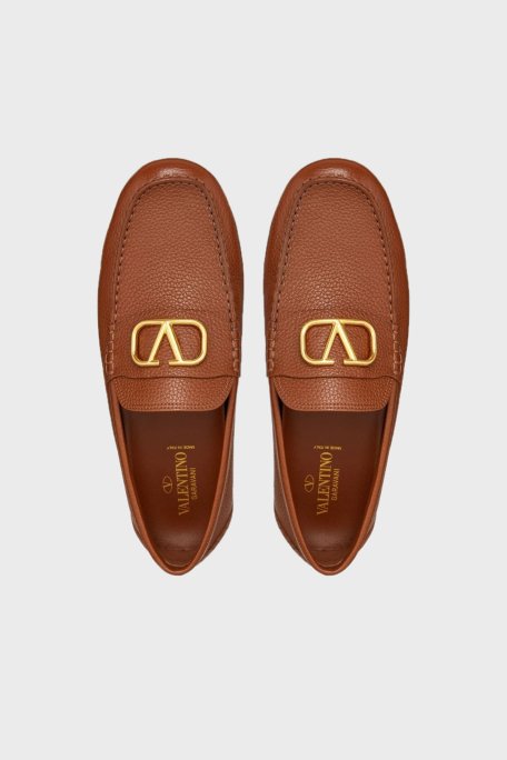 Valentino Garavani Logolu Hakiki Deri Loafer Erkek Ayakkabı 2Y2S0G30YST L94 TABA - 3