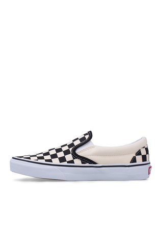 Vans - Vans Classic Slip-On Unisex Ayakkabı VN000EYEBWW1 SİYAH-BEYAZ (1)