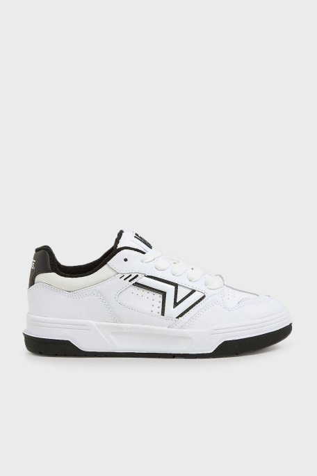 Vans Upland Logolu Sneaker Unisex Ayakkabı VN000D1HYB21 BEYAZ-SİYAH - 1