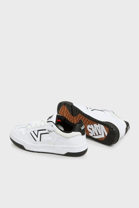 Vans Upland Logolu Sneaker Unisex Ayakkabı VN000D1HYB21 BEYAZ-SİYAH - 4