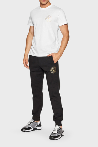 Versace % 100 Pamuk Regular Fit Bisiklet Yaka Erkek T Shirt 73GAHT27 CJ00T G03 BEYAZ - 2