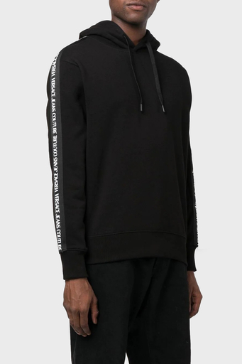 Versace % 100 Pamuk Regular Fit Kapüşonlu Erkek Sweat 73GAI3H4 F0002 899 SİYAH - 2