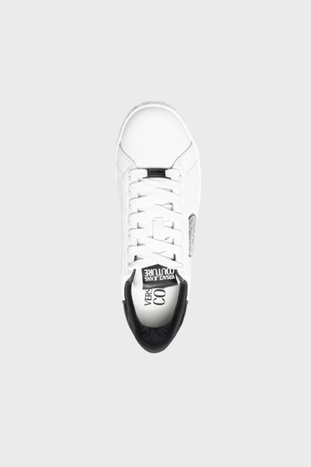 Versace Deri Sneaker Erkek Ayakkabı 74YA3SK1 ZP258 L02 BEYAZ - 4
