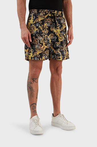 Versace Jeans Couture Desenli Regular Fit Cepli Erkek Short 74GADD18 CQS51 G89 SİYAH - 3