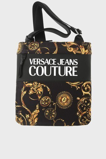 Versace Jeans Couture Barok Desenli Ayarlanabilir Omuz Askılı Unisex Çanta 71YA4B9C ZS109 G89 SİYAH
