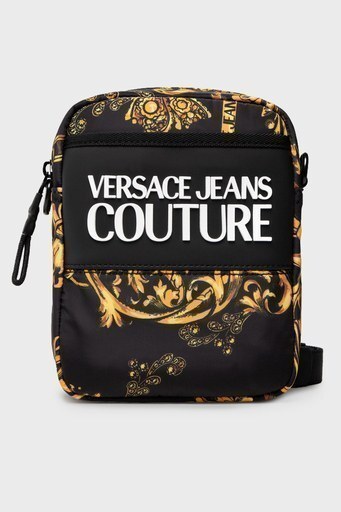 Versace Jeans Couture Barok Desenli Çıkarılabilir Askılı Unisex Çanta 71YA4B96 ZS109 G89 SİYAH