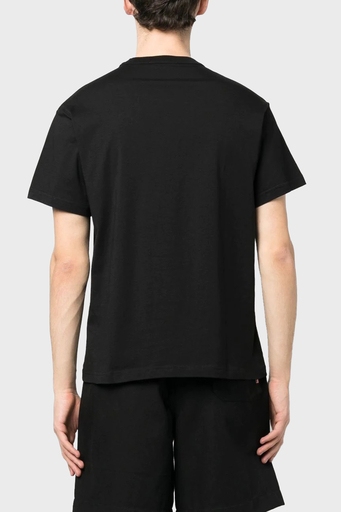 Versace Jeans Couture Baskılı Bisiklet Yaka % 100 Pamuk Regular Fit Erkek T Shirt 74GAHT05 CJ00T G89 SİYAH - 3