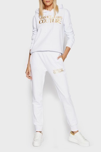 Versace Jeans Couture Belden Bağlamalı % 100 Pamuk Bayan Eşofman Altı A1HWA1TA 30318 K41 BEYAZ