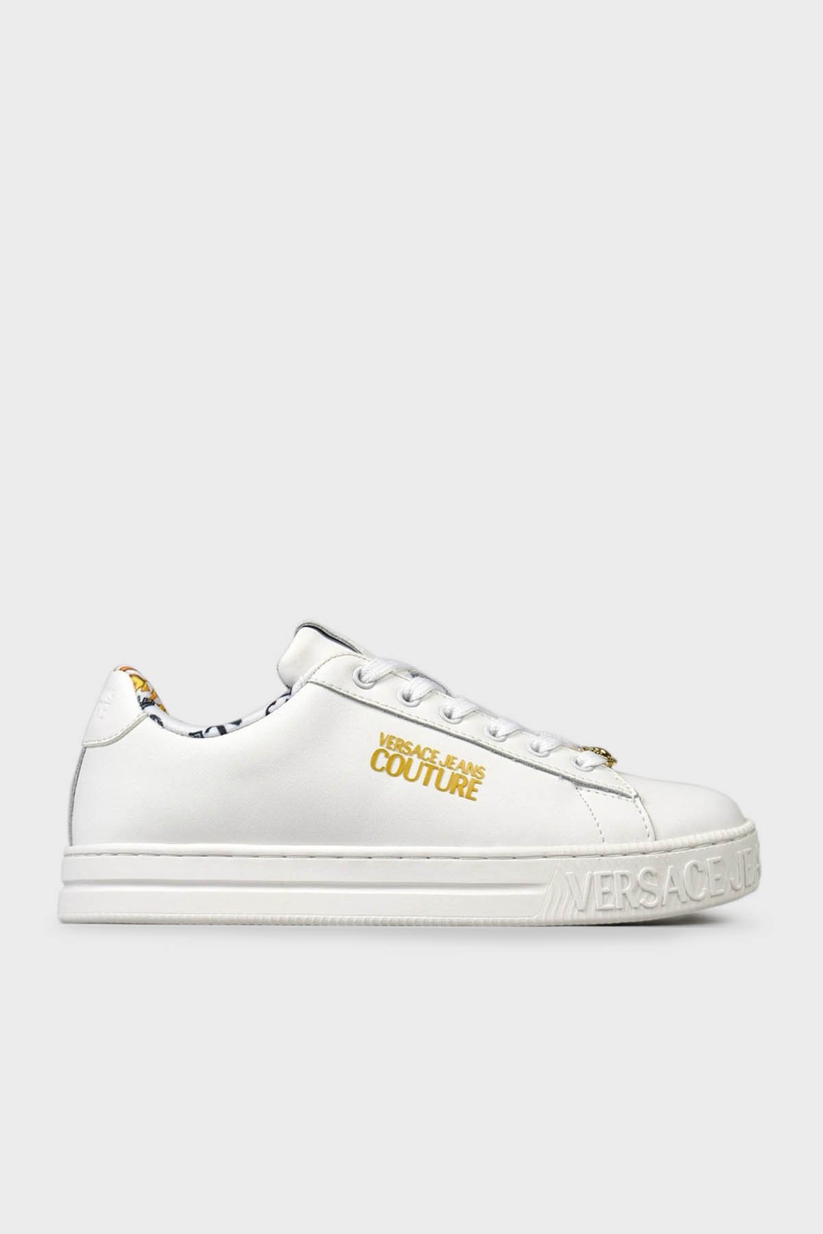 スニーカー VERSACE JEANS Woman Sneakers White 76VA3SKLZPA48 003 VERSACE JEANS COUTURE WOMEN'S SNEAKER COURT 76VA3SK3 ZPA48