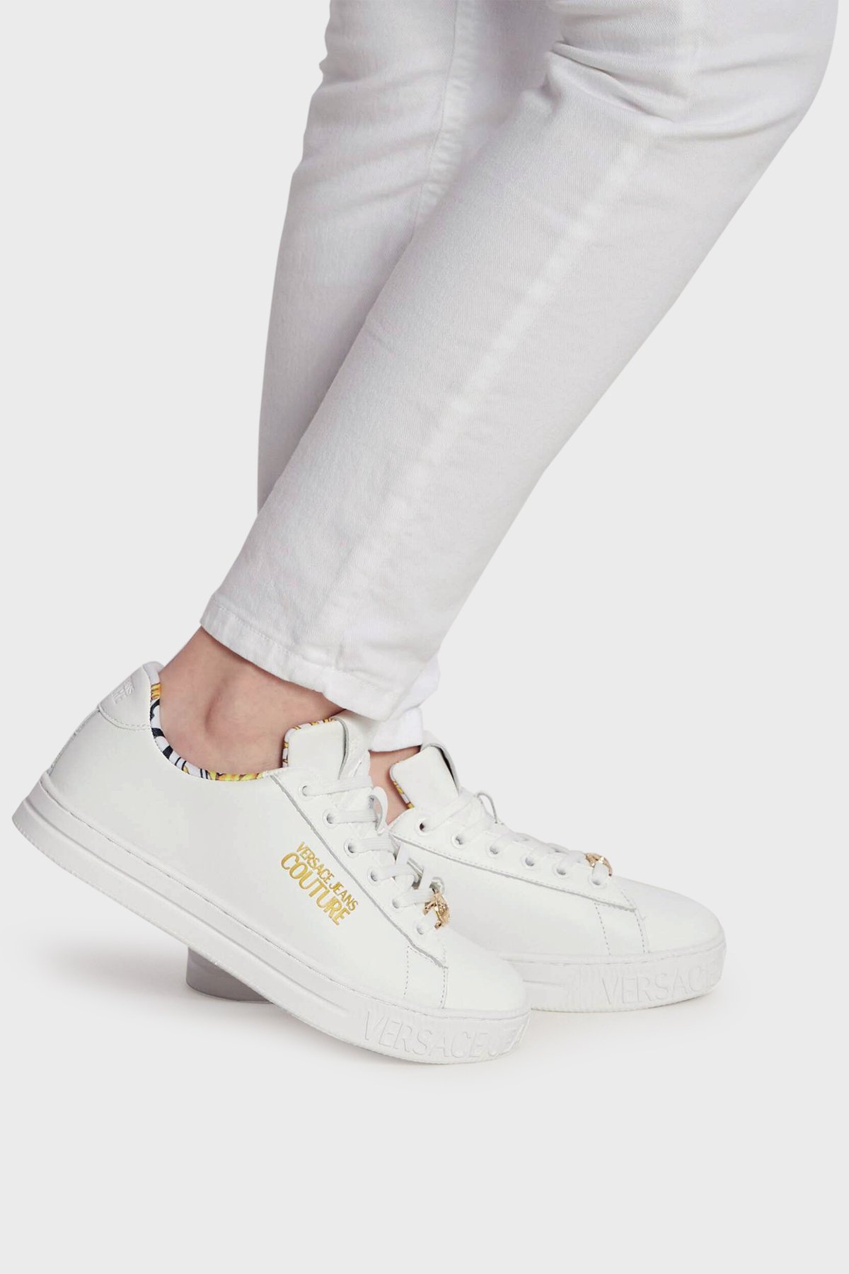 Versace Jeans Couture Deri Sneaker Bayan Ayakkabı 76VA3SKL