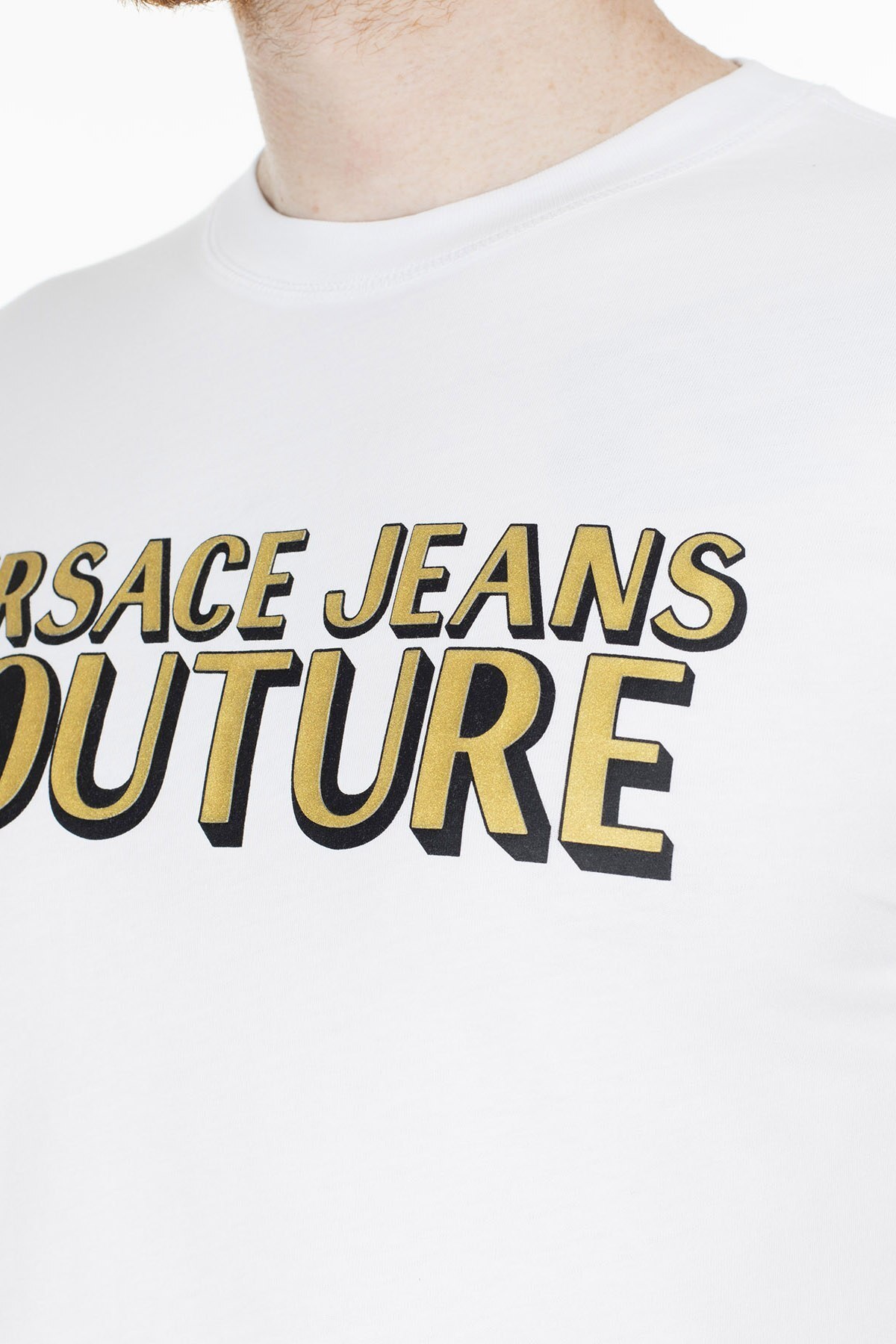 Versace Jeans Couture Erkek T Shirt B3GVB7KA 30327 K41 BEYAZ