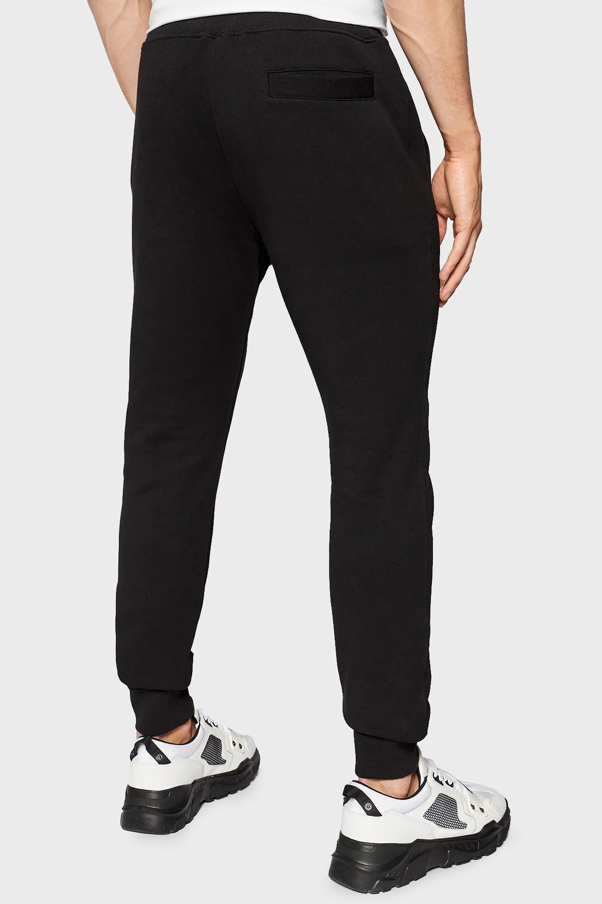 Versace Jeans Couture Logolu % 100 Pamuk Regular Fit Jogger Erkek Pantolon 71GAAT03 CF00T G89 SİYAH