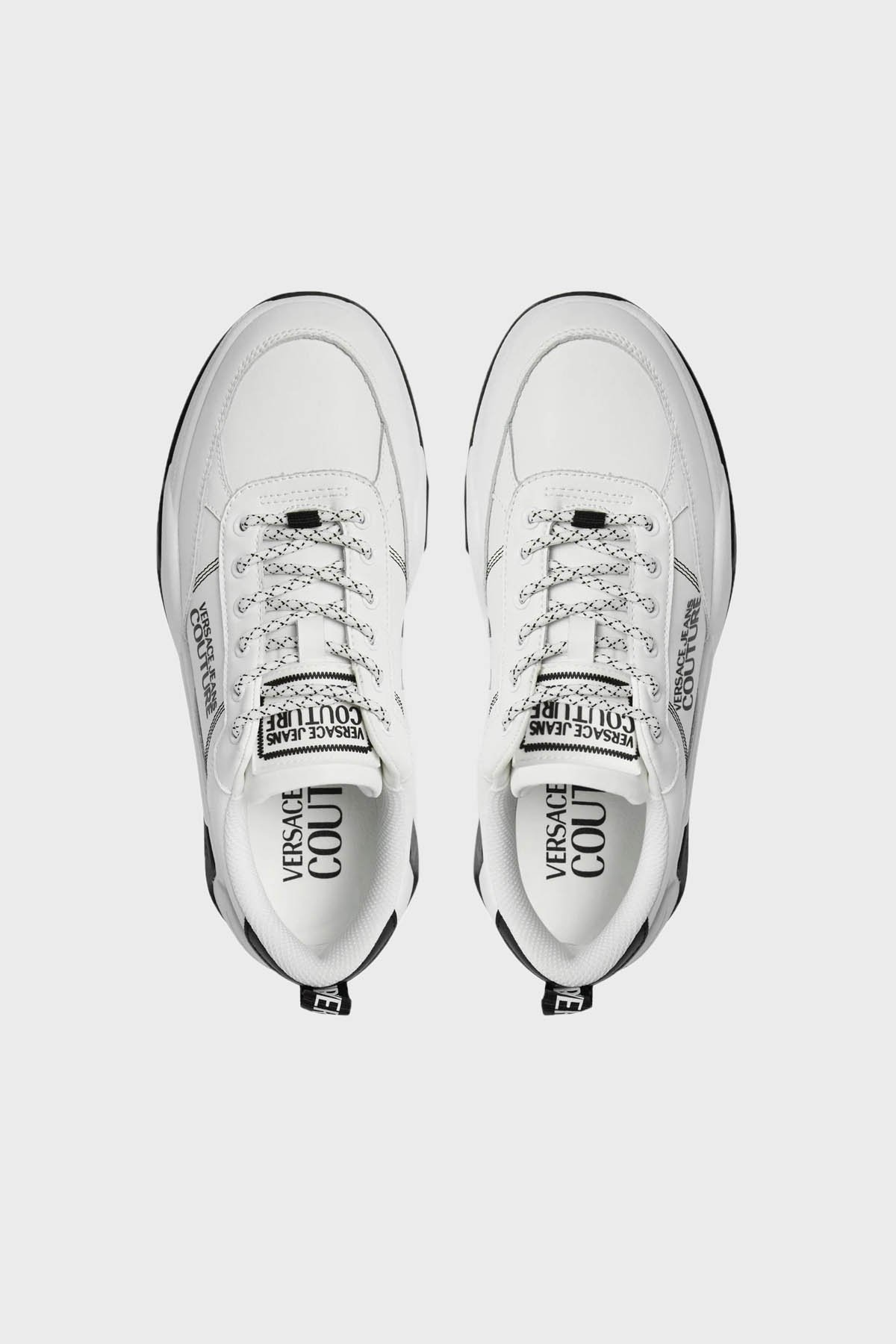 Versace Jeans Couture Logolu Deri Sneaker Erkek Ayakkabı