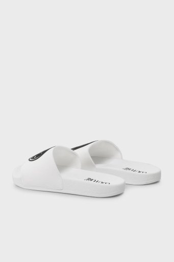 Versace Jeans Couture Logolu Düz Erkek Terlik 73YA3SQ3 ZS192 003 BEYAZ - 3