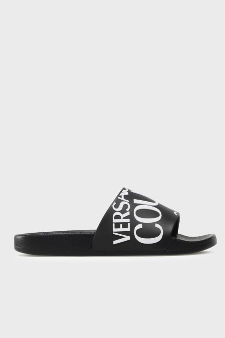 Versace Jeans Couture Logolu Erkek Terlik 74YA3SQ1 71352 899 SİYAH - 1
