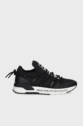 Versace Jeans Couture Logolu Kalın Taban Sneaker Erkek Ayakkabı 78YA3SA6 ZSC66 899 SİYAH - 1
