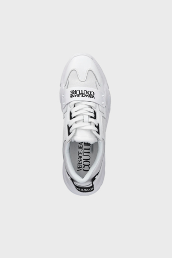Versace Jeans Couture Logolu Kalın Taban Sneaker Erkek Ayakkabı 78YA3SC4 ZSC55 003 BEYAZ - 8