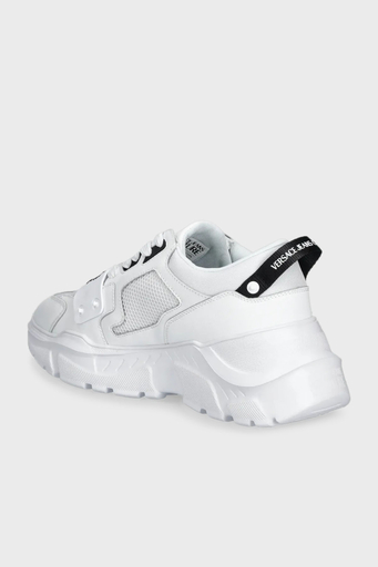 Versace Jeans Couture Logolu Kalın Taban Sneaker Erkek Ayakkabı 78YA3SC4 ZSC55 003 BEYAZ - 9