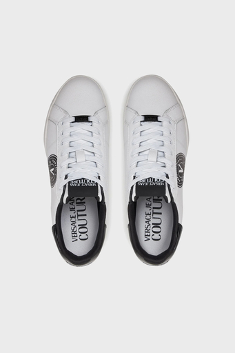 Versace Jeans Couture Logolu Kalın Taban Sneaker Erkek Ayakkabı 78YA3SK1 ZPB01 003 BEYAZ - 3