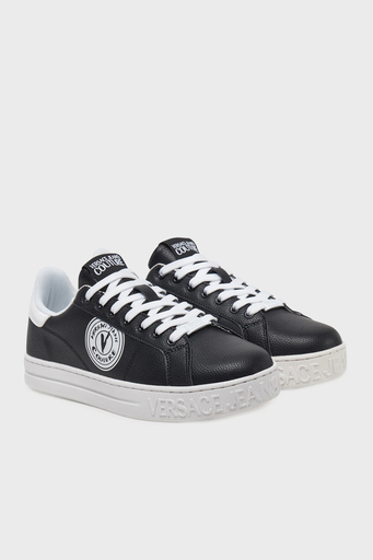 Versace Jeans Couture Logolu Kalın Taban Sneaker Erkek Ayakkabı 78YA3SK1 ZPB01 899 SİYAH - 2