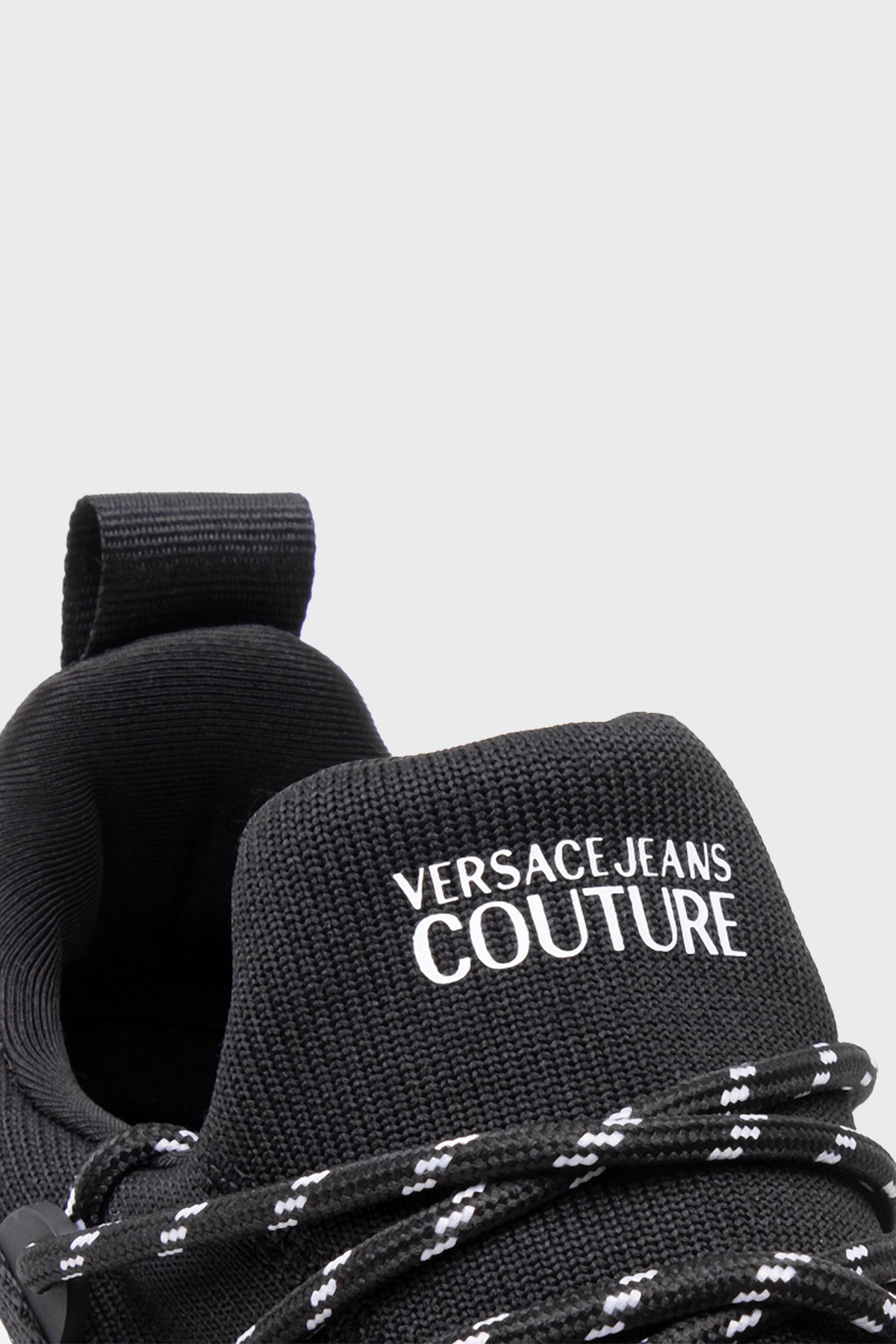 Versace Jeans Couture Logolu Sneaker Erkek Ayakkabı 72YA3SA3 80041 L01 SİYAH-BEYAZ