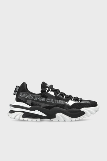Versace Jeans Couture Logolu Tırtıklı Kalın Taban Sneaker Erkek Ayakkabı 78YA3SI8 ZSC58 899 SİYAH - 1