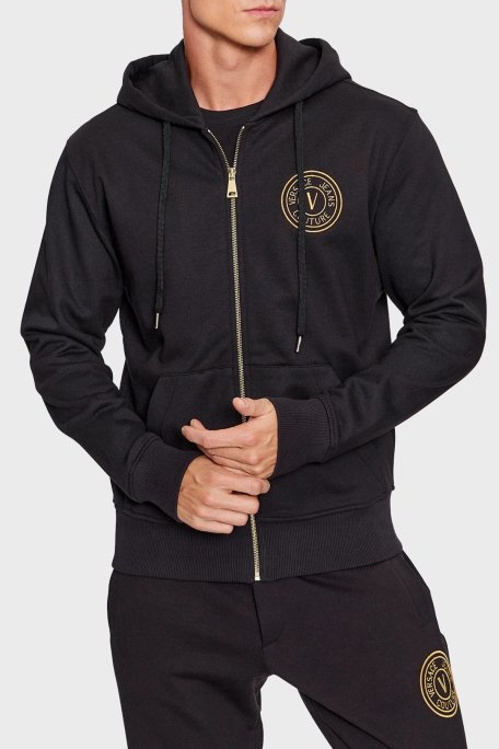 Versace Jeans Couture Pamuklu Regular Fit Erkek Sweat 75GAIT06 CF06T G89 SİYAH - 1