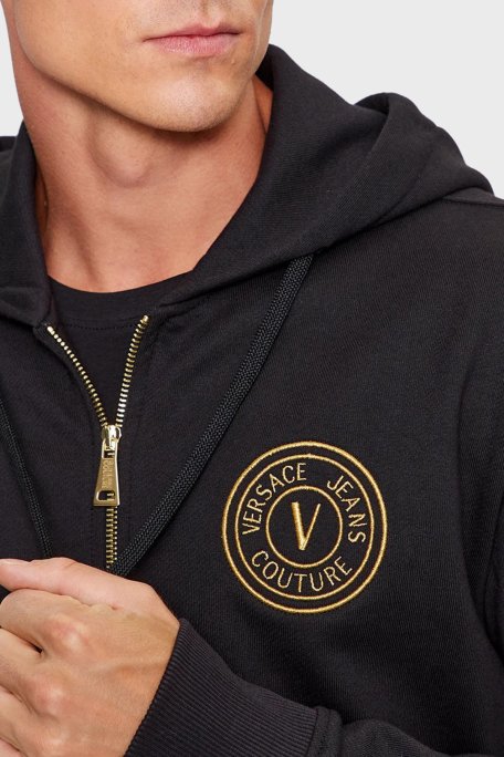 Versace Jeans Couture Pamuklu Regular Fit Erkek Sweat 75GAIT06 CF06T G89 SİYAH - 4