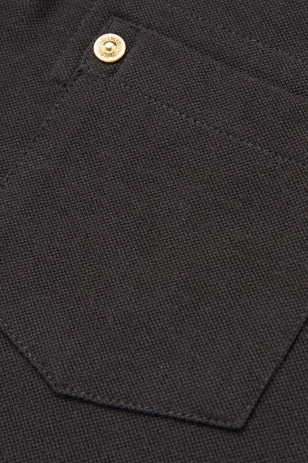 Versace Jeans Couture Slim Fit Pamuklu Düğmeli T Shirt Erkek Polo 71GAG652 J0003 899 SİYAH