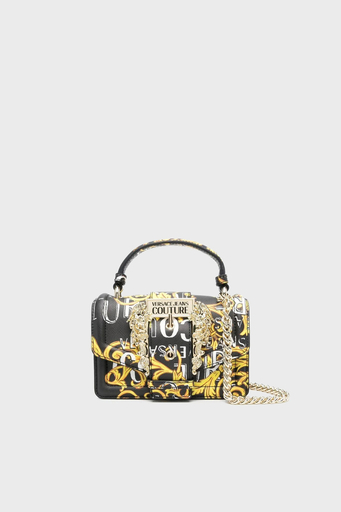 Versace Jeans Couture Logolu Çıkarılabilir Zincir Askılı Bayan Çanta 74VA4BF6 ZS597 G89 SİYAH - 1