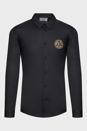 Versace Streç Pamuklu Regular Fit Erkek Gömlek 73GAL2S7 CN001 899 SİYAH - 5